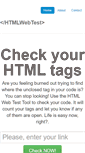 Mobile Screenshot of htmlwebtest.com
