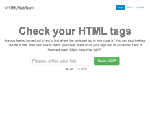 Tablet Screenshot of htmlwebtest.com